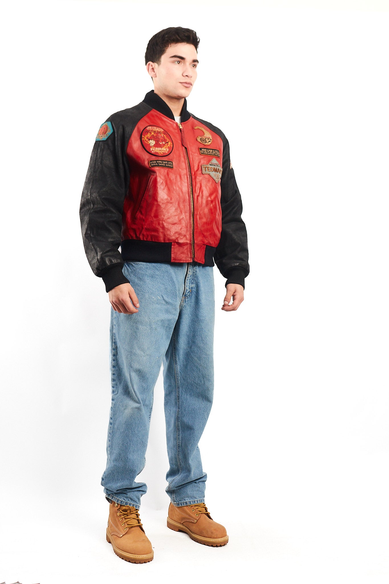 1991 Vintage Tedman Limited Edition Biker Leather Jacket (M/L)