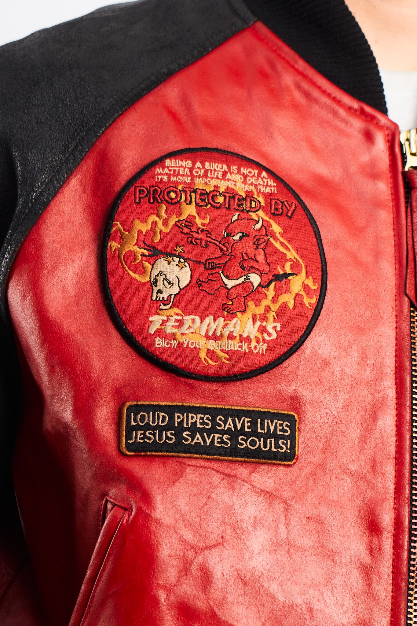 1991 Vintage Tedman Limited Edition Biker Leather Jacket (M/L)