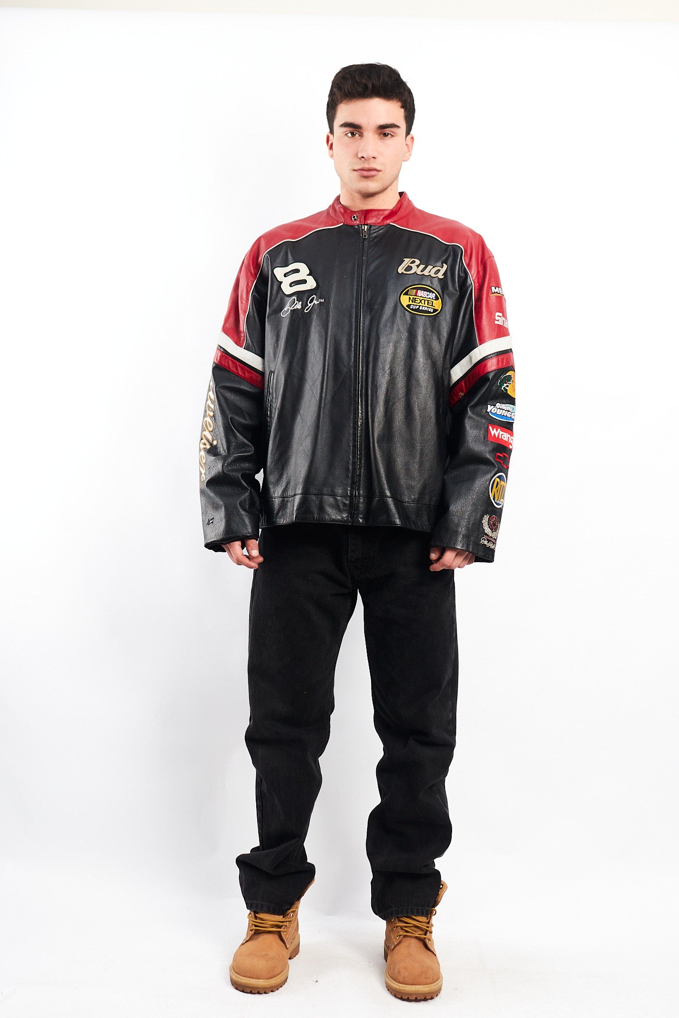 2004 Wilson x Chase Authentic Nascar Dale Earnhardt Jr Leather Racing Jacket (L)