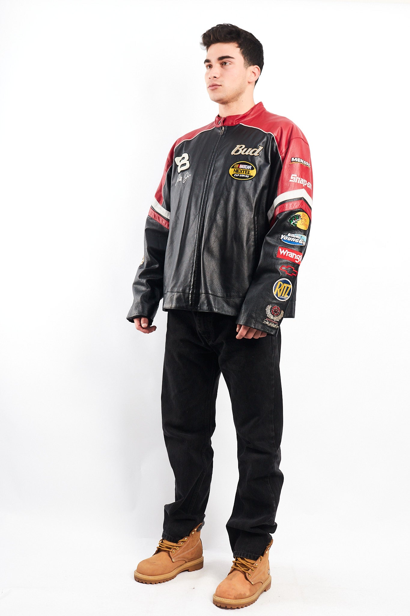 2004 Wilson x Chase Authentic Nascar Dale Earnhardt Jr Leather Racing Jacket (L)