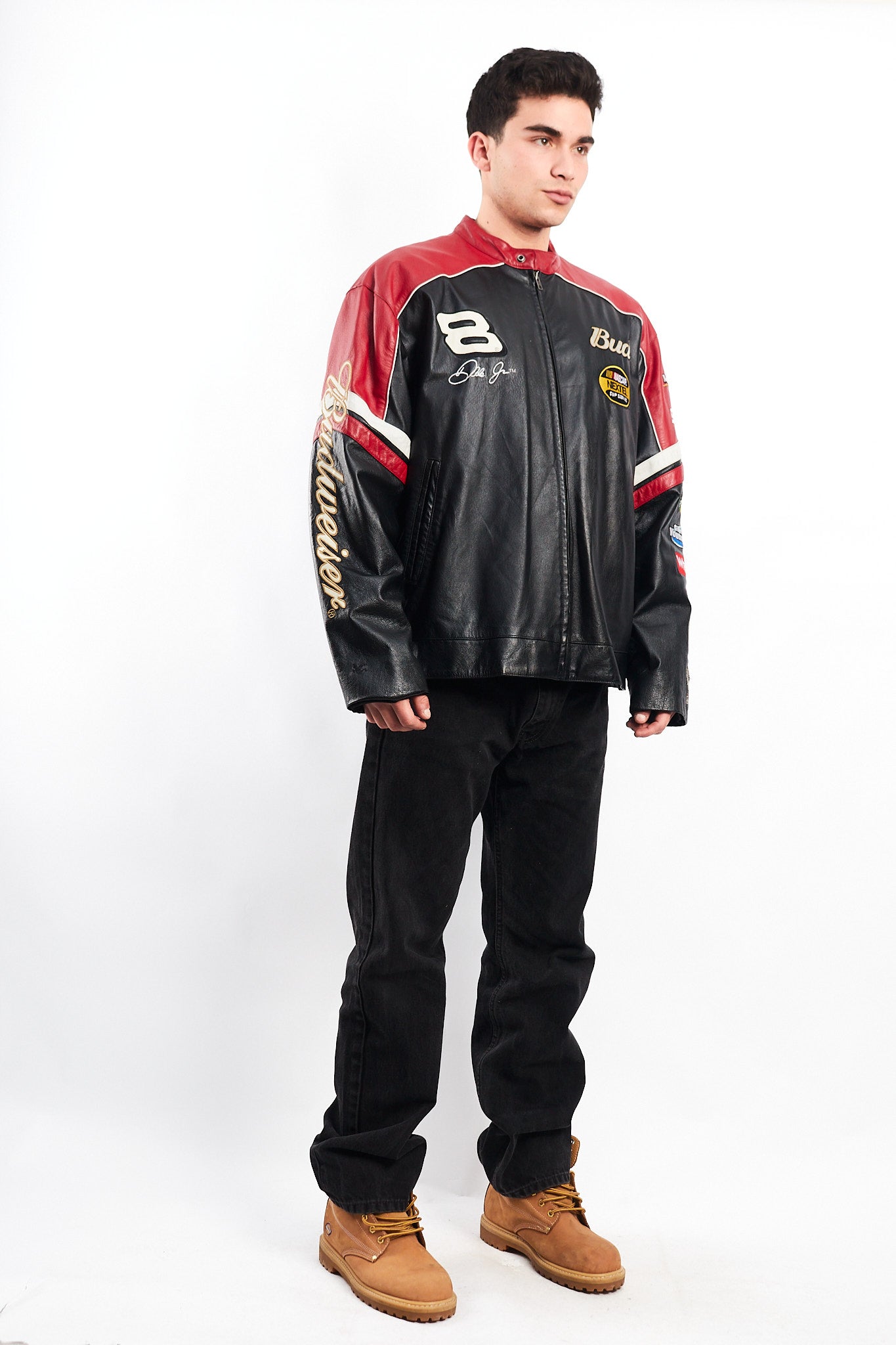 2004 Wilson x Chase Authentic Nascar Dale Earnhardt Jr Leather Racing Jacket (L)