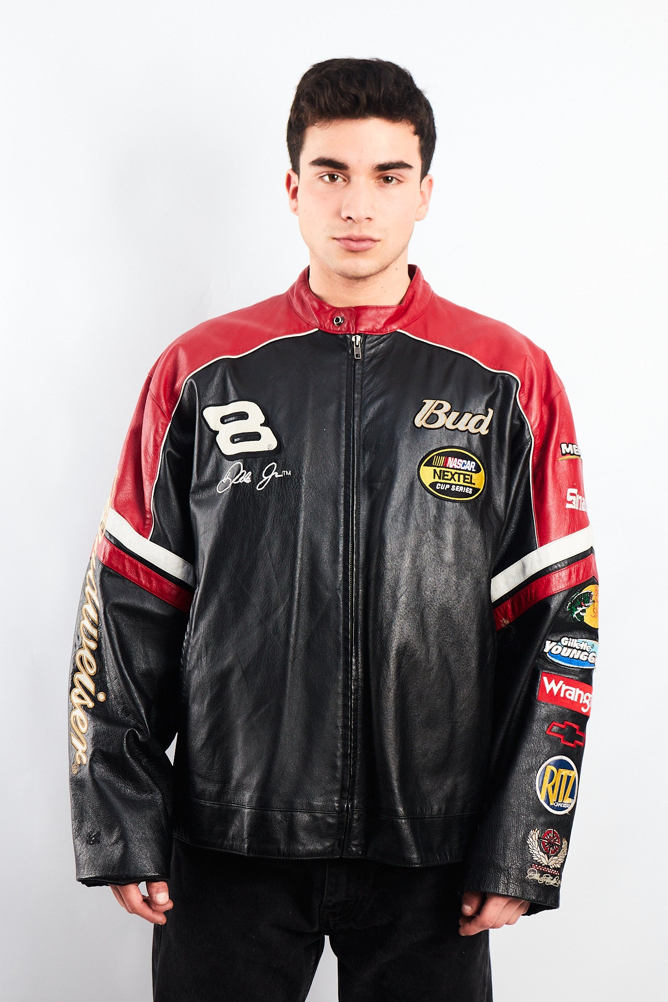 2004 Wilson x Chase Authentic Nascar Dale Earnhardt Jr Leather Racing Jacket (L)