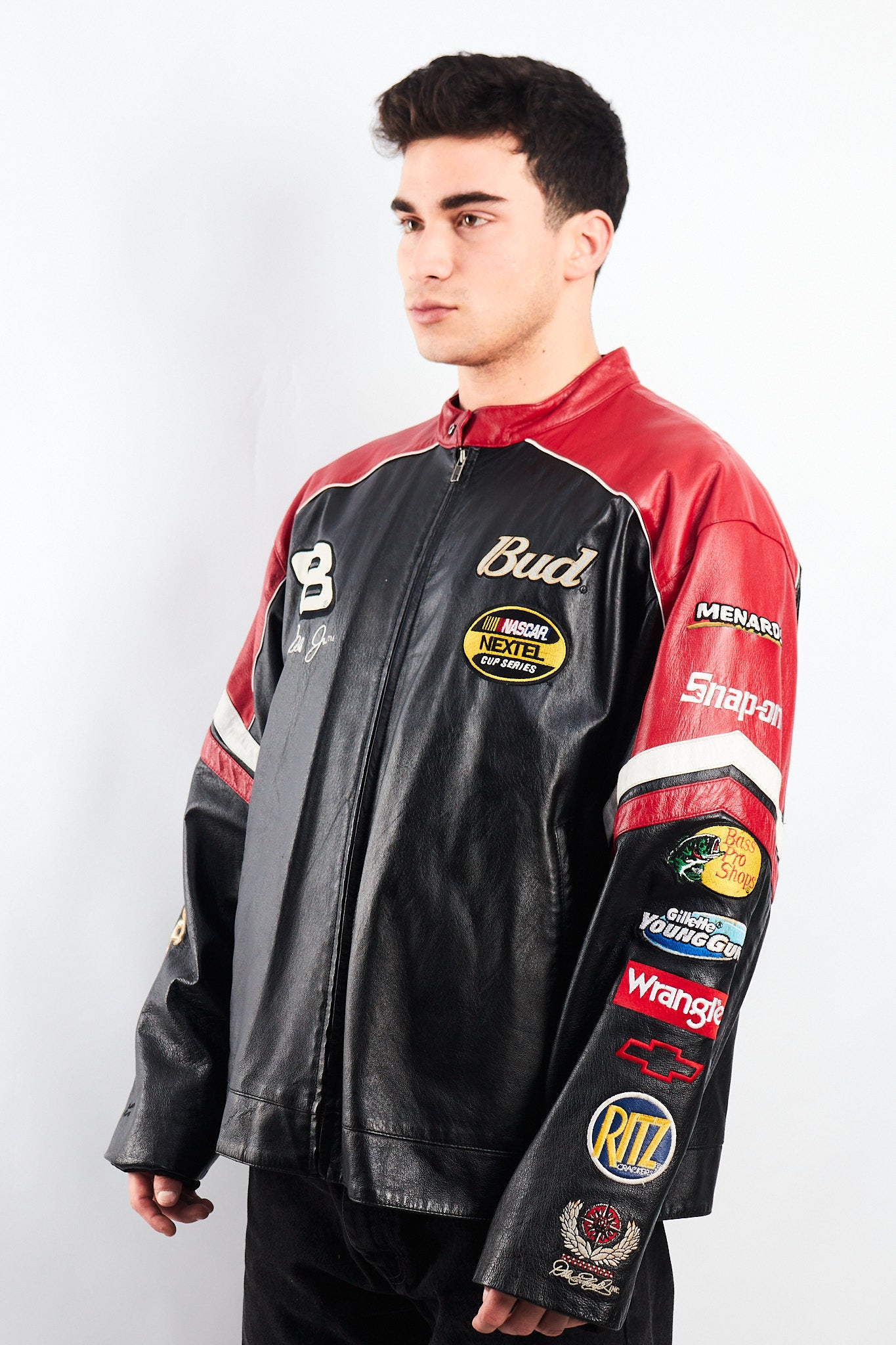 2004 Wilson x Chase Authentic Nascar Dale Earnhardt Jr Leather Racing Jacket (L)