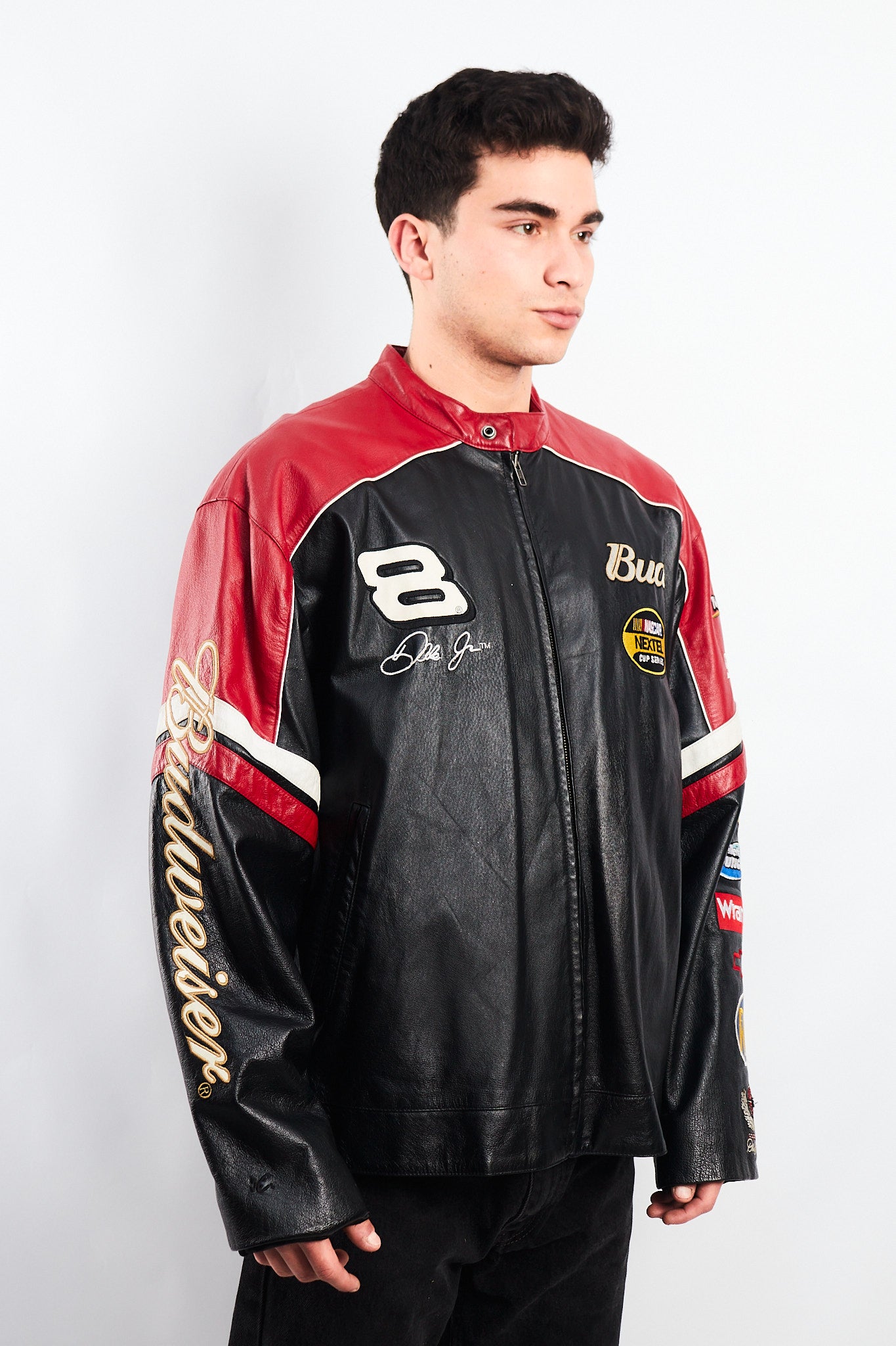 2004 Wilson x Chase Authentic Nascar Dale Earnhardt Jr Leather Racing Jacket (L)
