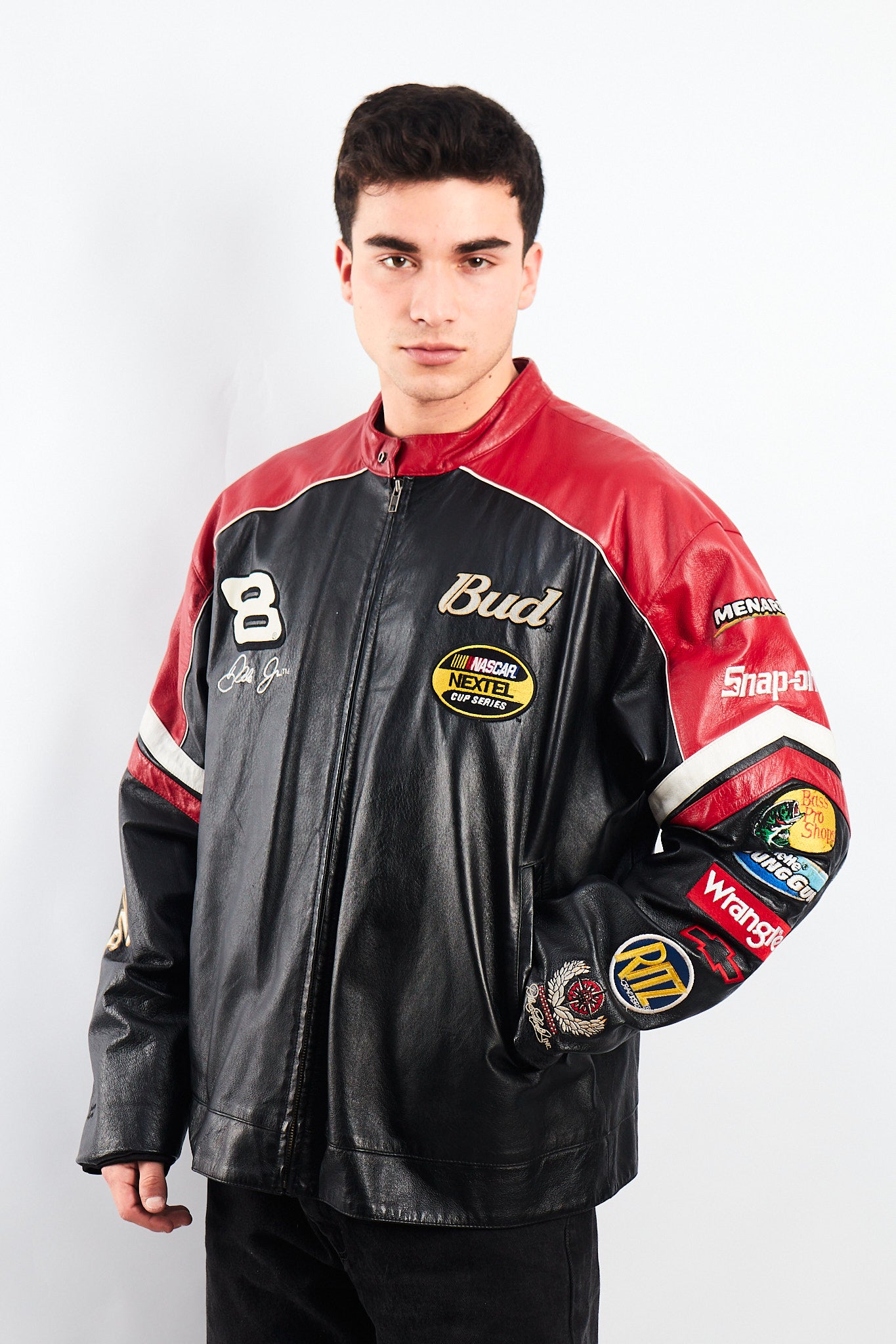 2004 Wilson x Chase Authentic Nascar Dale Earnhardt Jr Leather Racing Jacket (L)