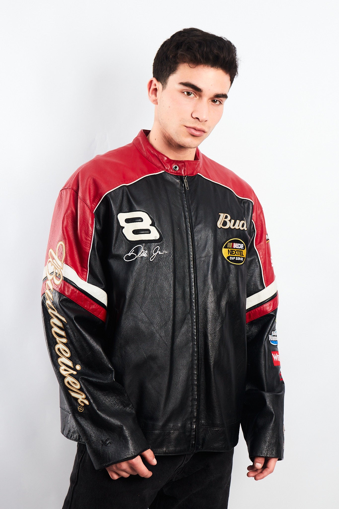 2004 Wilson x Chase Authentic Nascar Dale Earnhardt Jr Leather Racing Jacket (L)