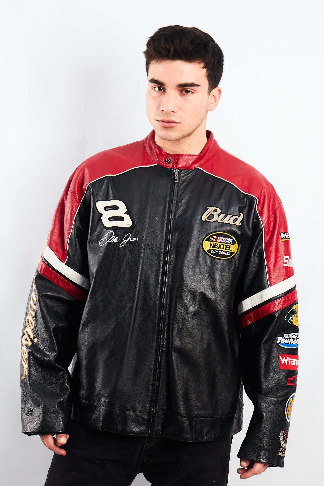 2004 Wilson x Chase Authentic Nascar Dale Earnhardt Jr Leather Racing Jacket (L)