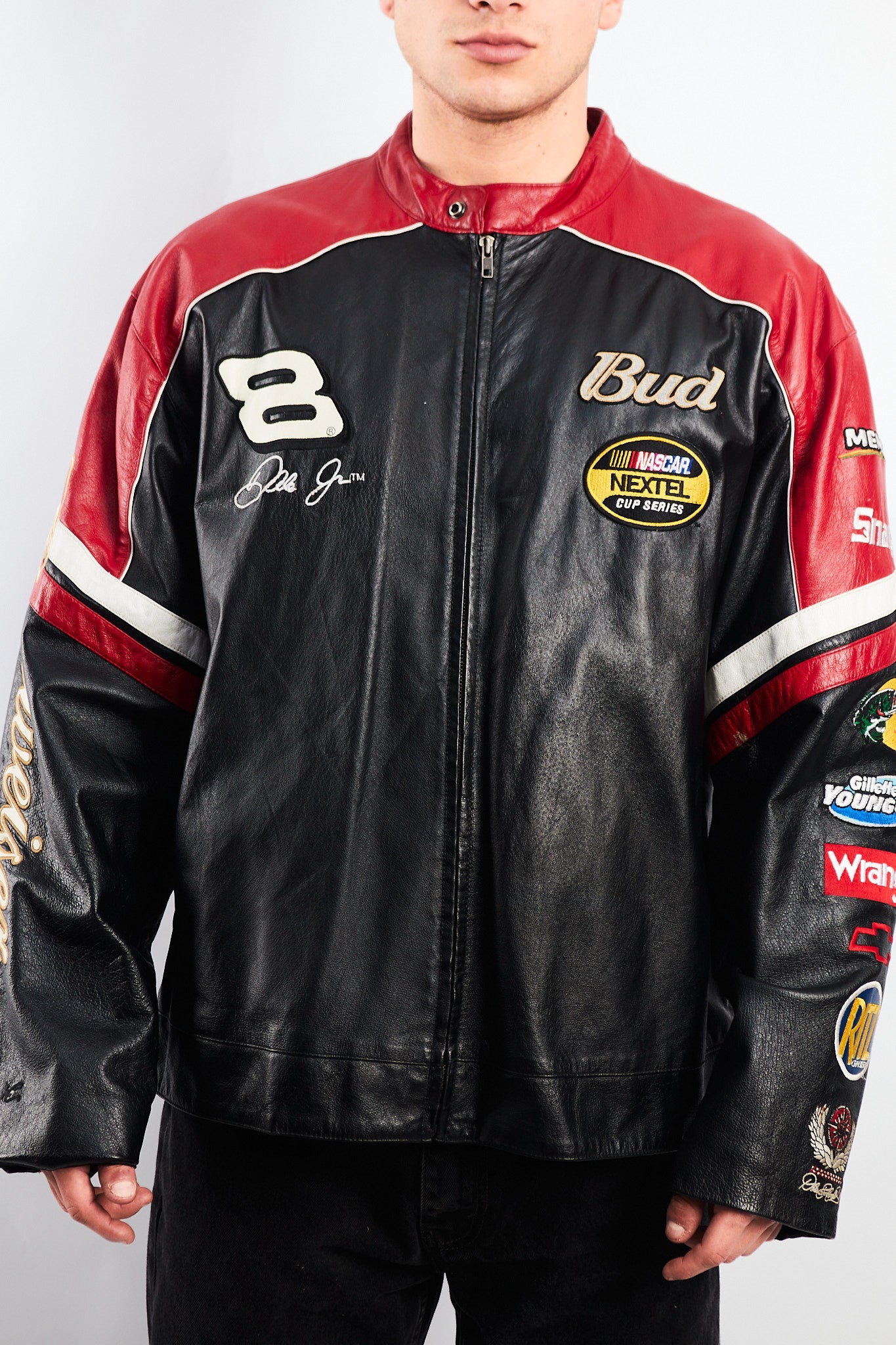 2004 Wilson x Chase Authentic Nascar Dale Earnhardt Jr Leather Racing Jacket (L)
