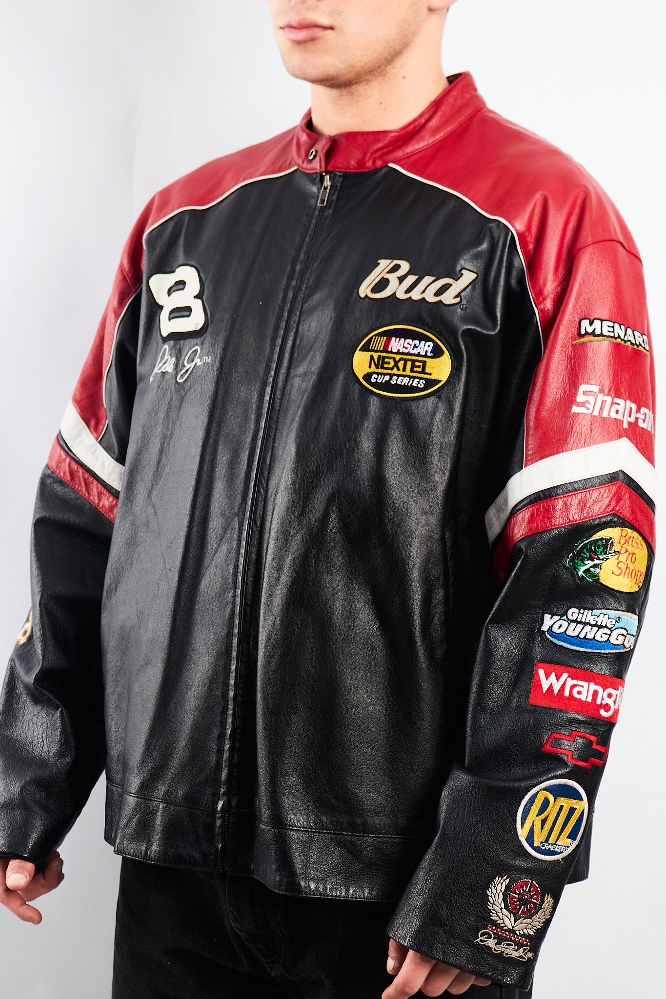 2004 Wilson x Chase Authentic Nascar Dale Earnhardt Jr Leather Racing Jacket (L)