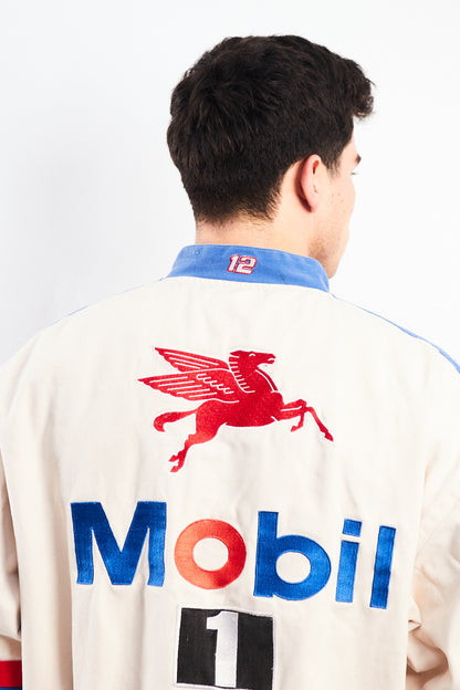 1990 Vintage Jeff Hamilton Ford x Mobil Pegasus Racing Jacket (M)