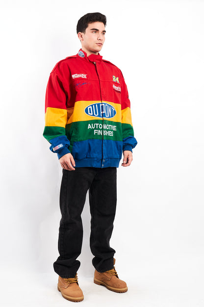 1990 Vintage Chase Jeff Gordon #24 Nascar Rainbow Racing Jacket (XL)