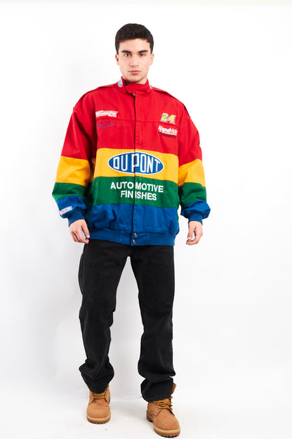 1990 Vintage Chase Jeff Gordon #24 Nascar Rainbow Racing Jacket (XL)