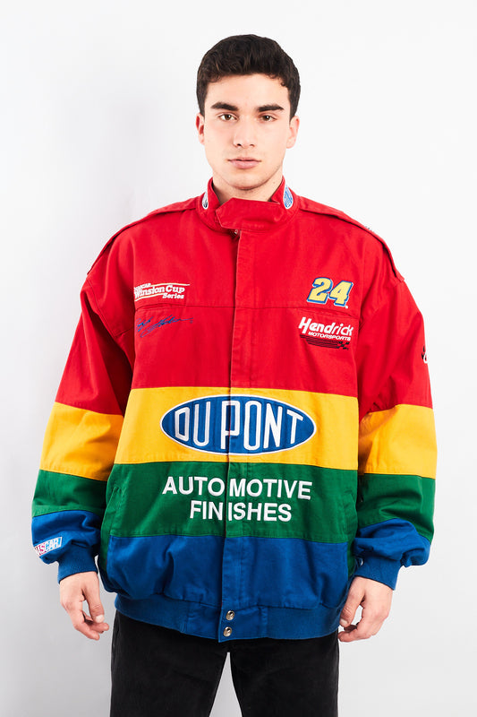 1990 Vintage Chase Jeff Gordon #24 Nascar Rainbow Racing Jacket (XL)