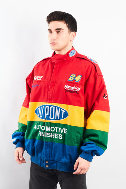 1990 Vintage Chase Jeff Gordon #24 Nascar Rainbow Racing Jacket (XL)