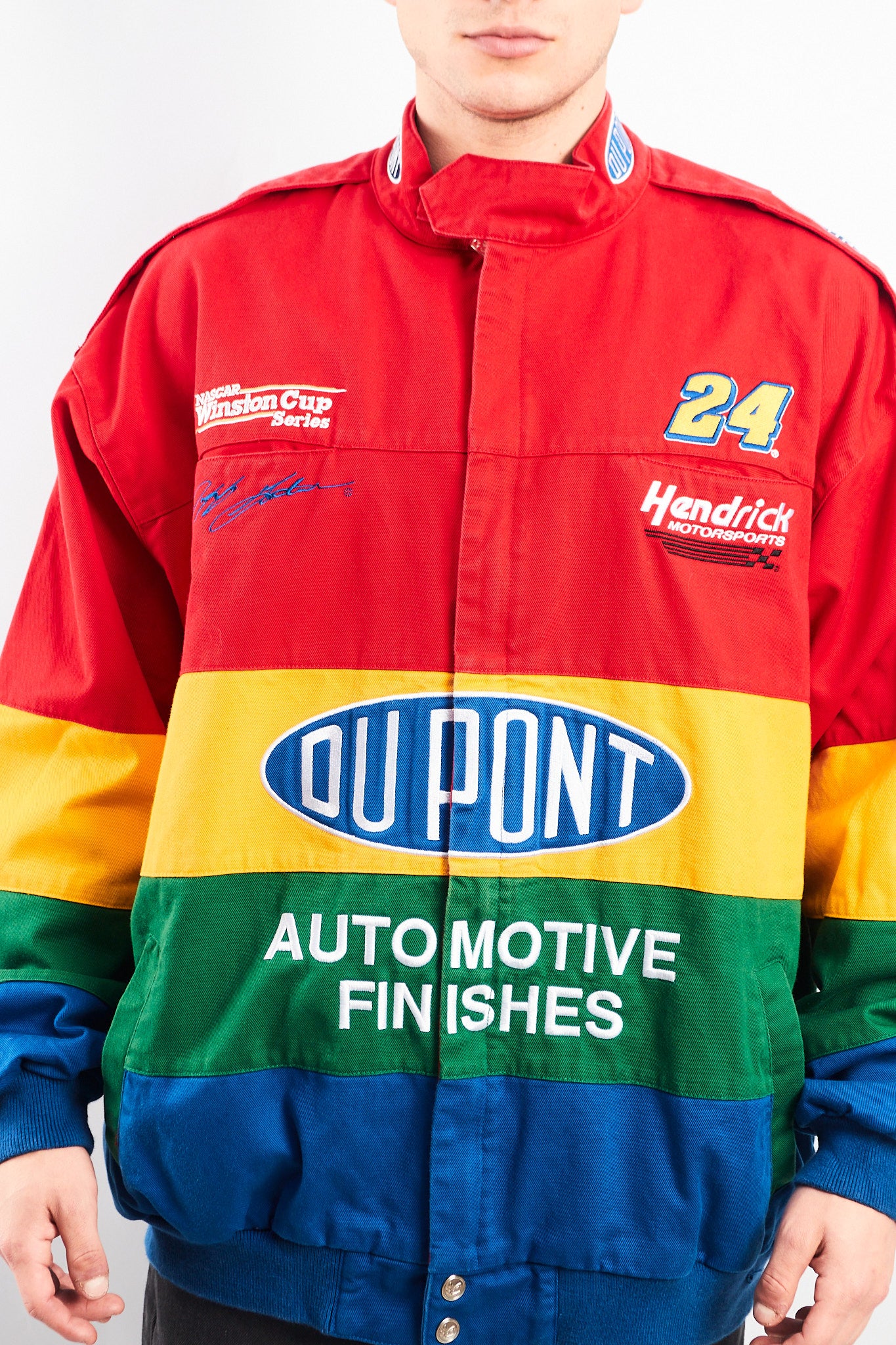1990 Vintage Chase Jeff Gordon #24 Nascar Rainbow Racing Jacket (XL)
