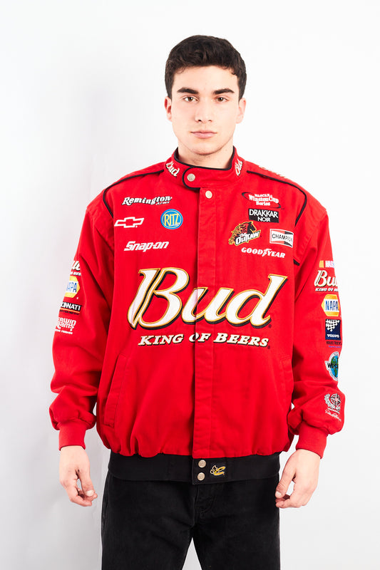 2000 Vintage Chase Nascar Budweiser Dale Earnhardt Jr Racing Jacket (L)