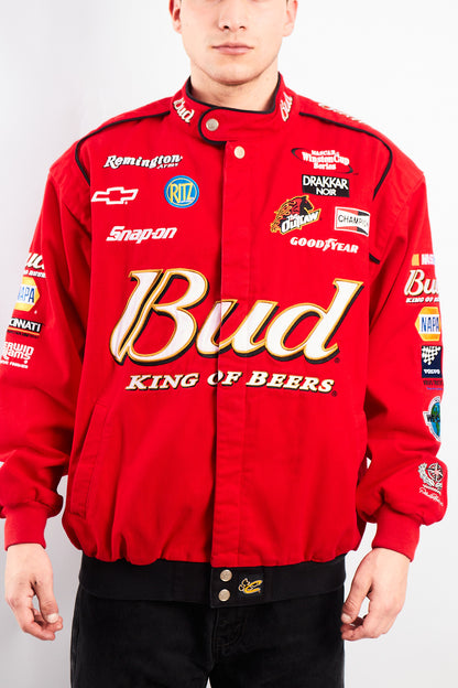 2000 Vintage Chase Nascar Budweiser Dale Earnhardt Jr Racing Jacket (L)