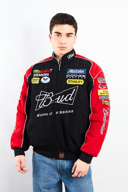 2008 Jeff Hamilton x Nascar Budweiser x Dodge Racing Jacket (M/L)