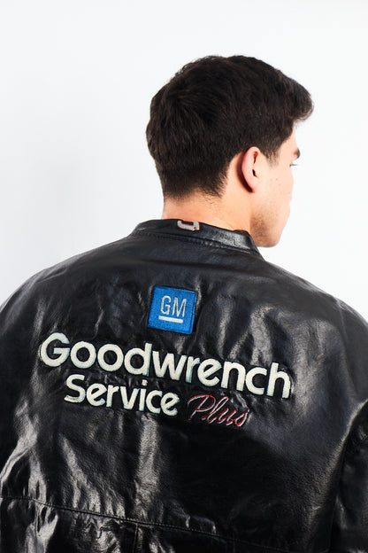 1999 Vintage Jeff Hamilton Nascar Dale Earnhardt Leather Racing Jacket (L/XL)