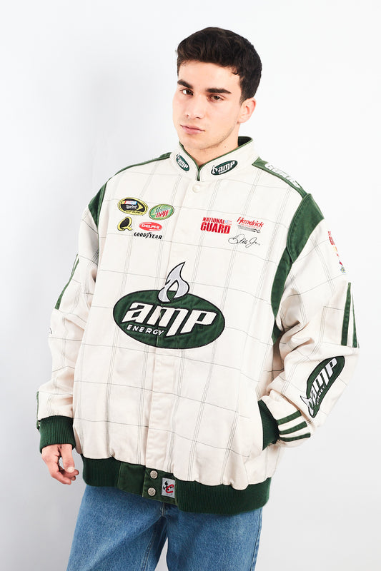 2008 Vintage Chase National Guard Dale Jr Nascar Racing Jacket (XL)