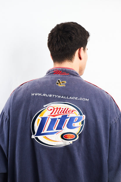 2002 Vintage Chase Dodge x Miller Lite Nascar Racing Jacket (L/XL)