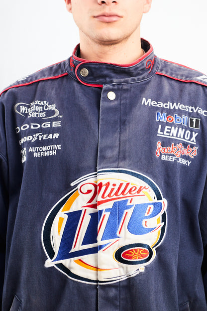 2002 Vintage Chase Dodge x Miller Lite Nascar Racing Jacket (L/XL)