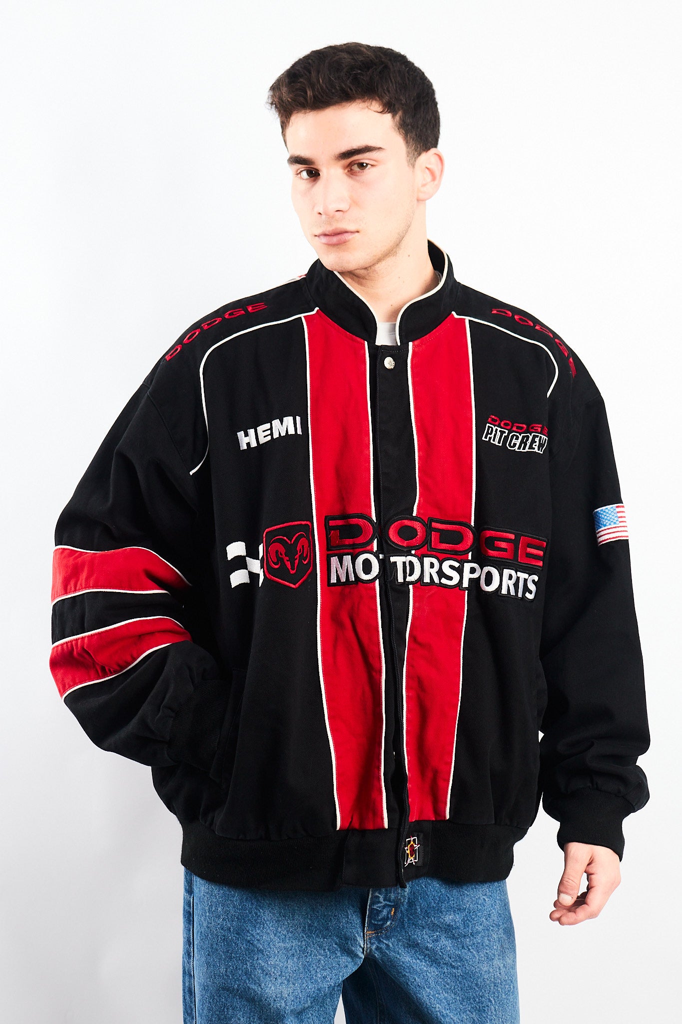 2006 Vintage Jeff Hamilton Nascar Dodge Racing Jacket (XL/XXL)