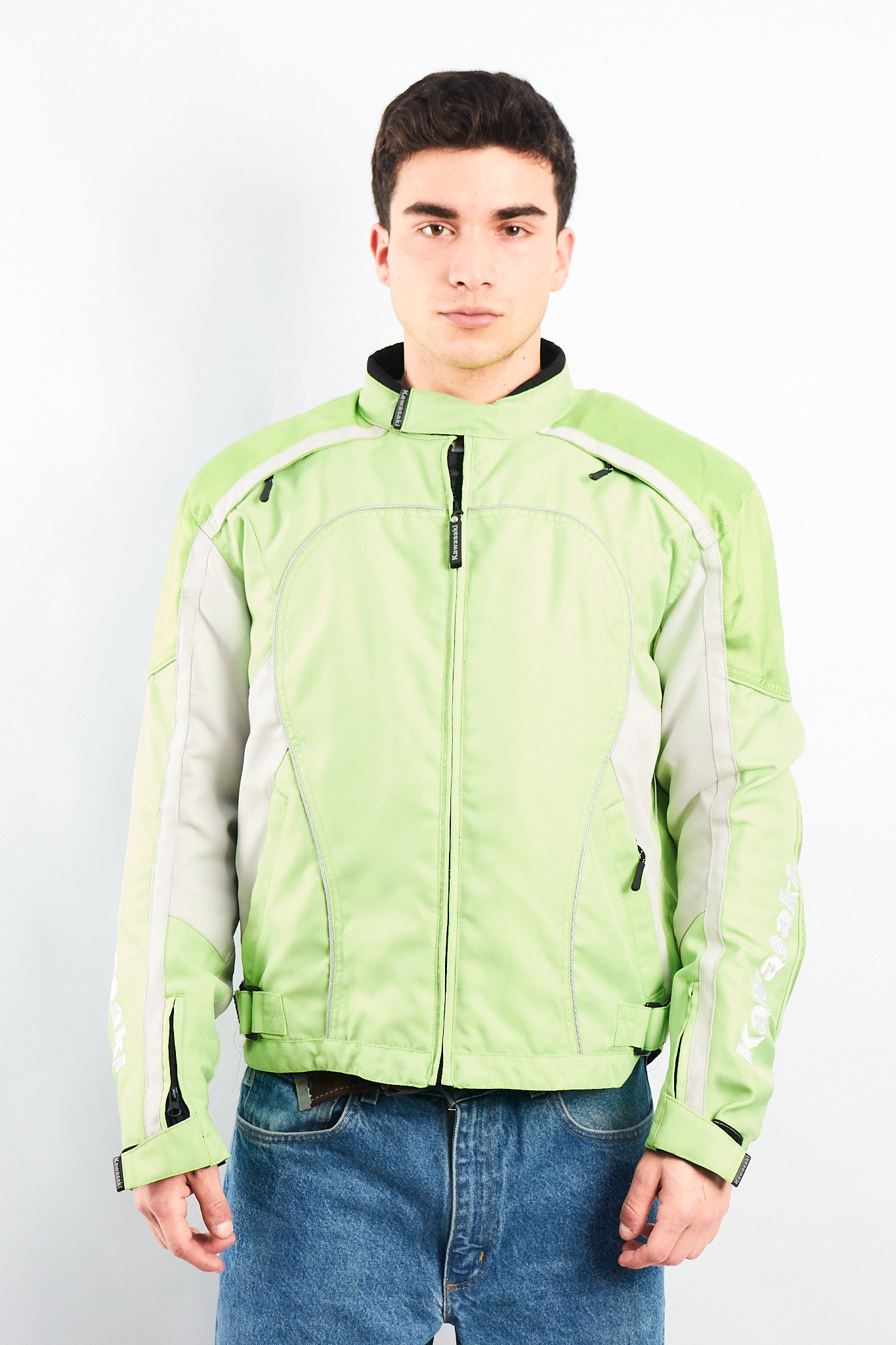 2000 Vintage Kawasaki Armored Moto Jacket (M/L)