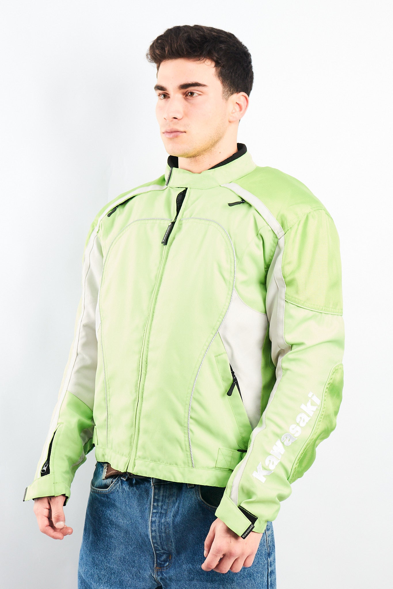 2000 Vintage Kawasaki Armored Moto Jacket (M/L)