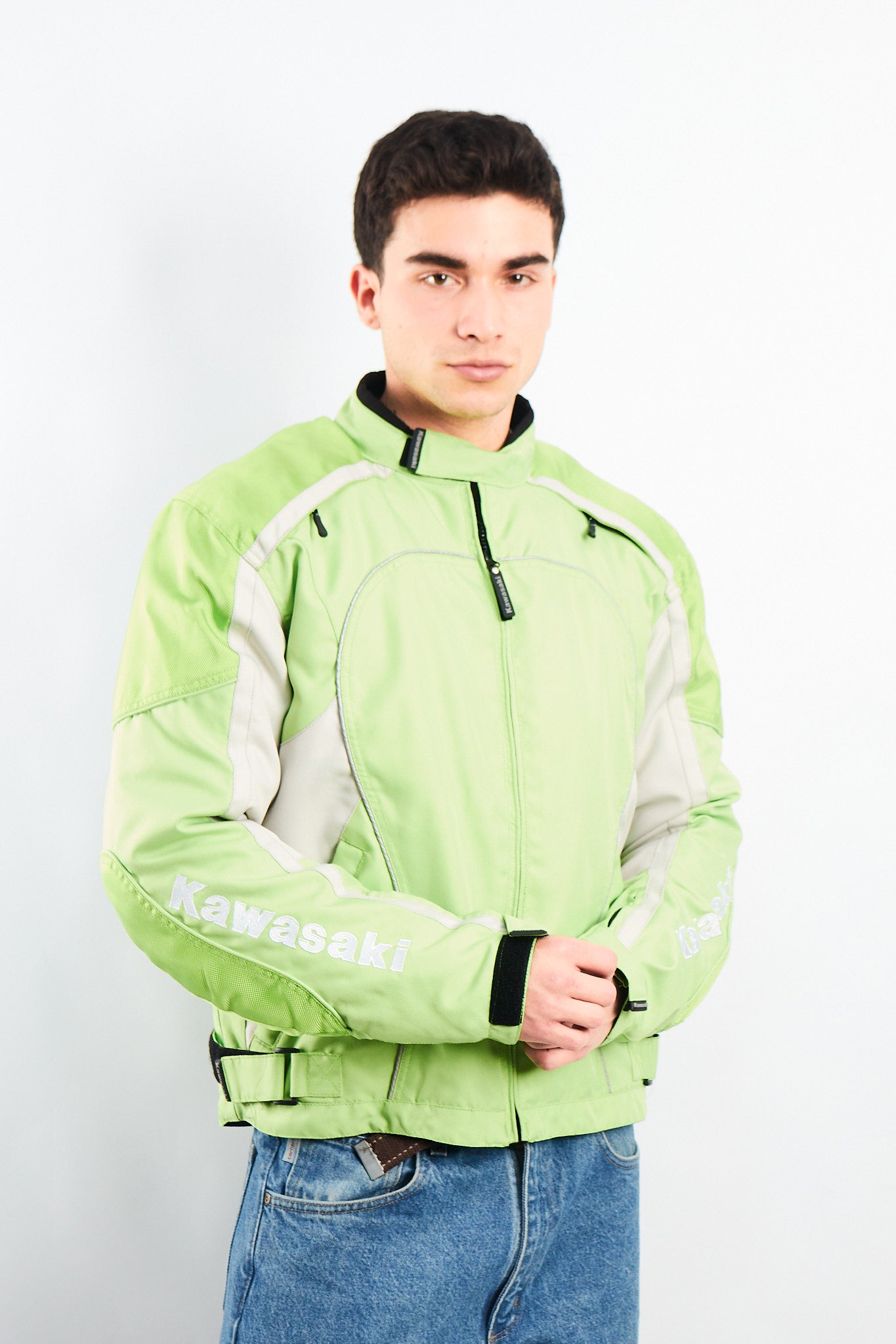 2000 Vintage Kawasaki Armored Moto Jacket (M/L)