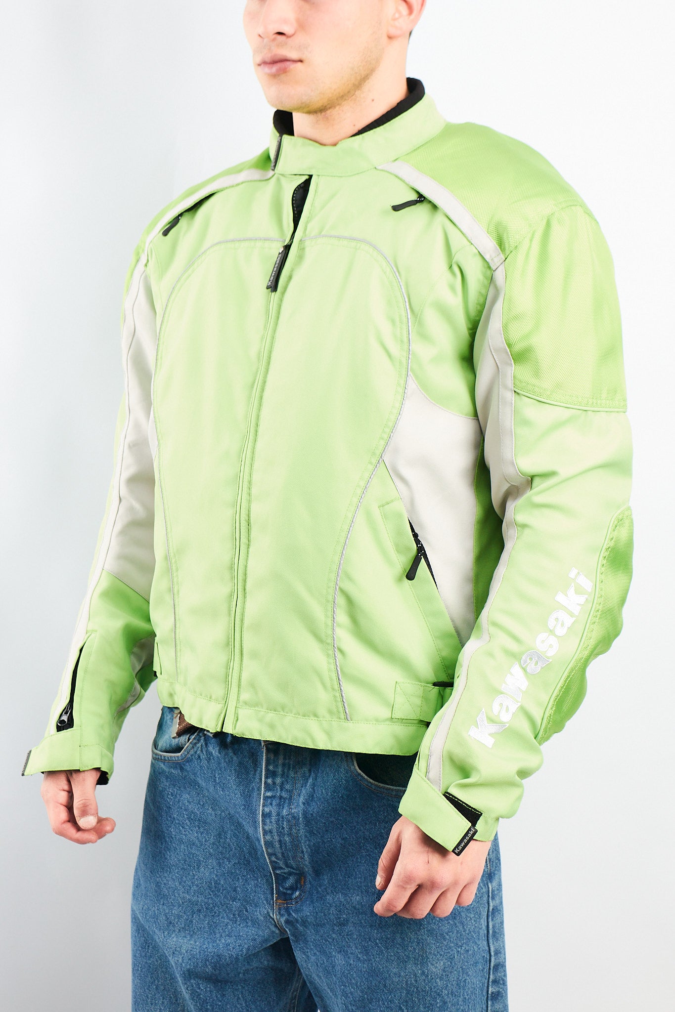 2000 Vintage Kawasaki Armored Moto Jacket (M/L)