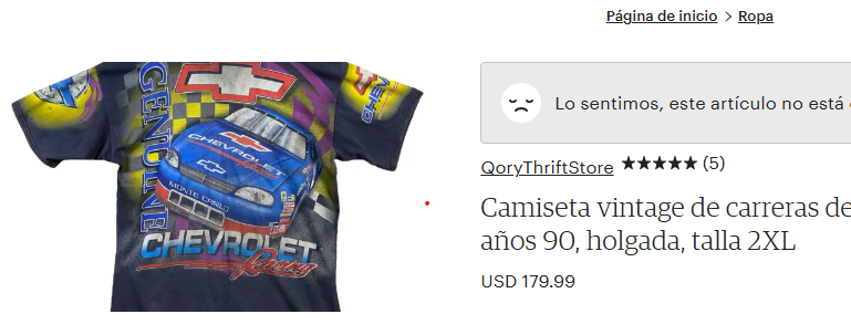 1990 Vintage Nascar Chevrolet Montecarlo AOP Tee (M)