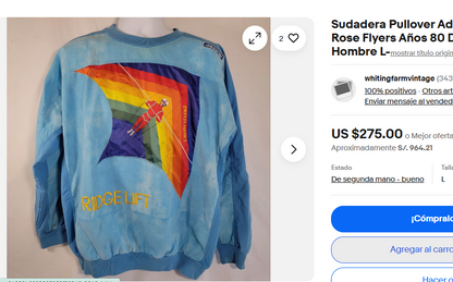 1980 Adidas Vintage Kelly Ridge T'rose Flyers Crewneck (L/XL)