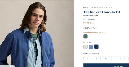 2010 Polo Ralph Lauren Chino Collar Navy Harrington (L/XL)