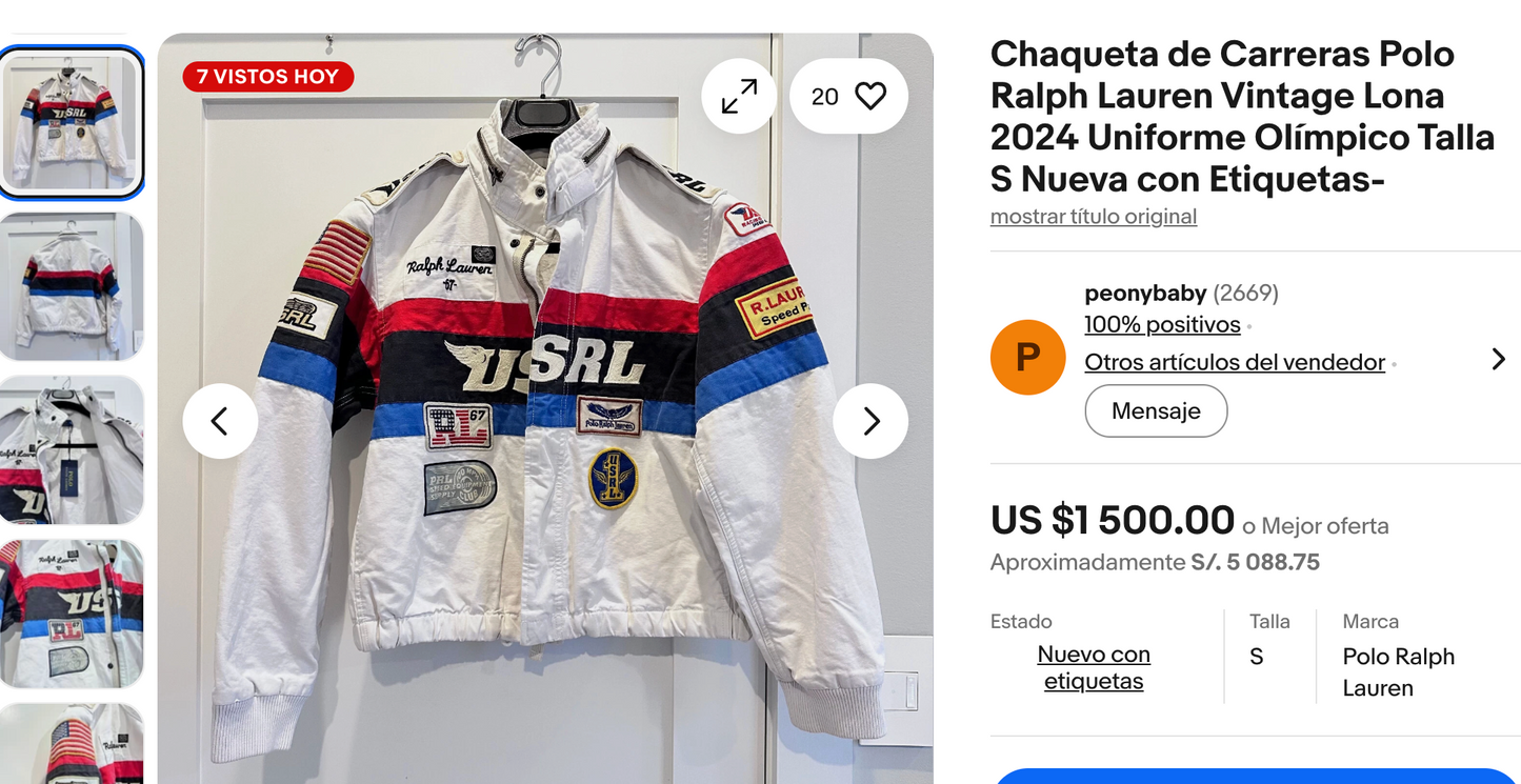 2023 Polo Ralph Lauren Motocross Racing Jacket (M/L)