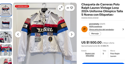 2023 Polo Ralph Lauren Motocross Racing Jacket (M/L)