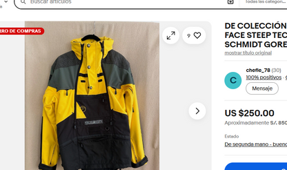 1990 Vintage The North Face Steep Tech Jacket (M)