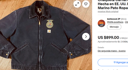 2000 Vintage Carhartt J01 Graphite Detroit Jacket (M/L)