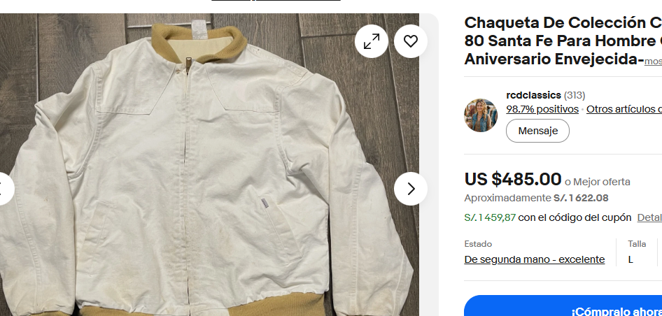 1989 Vintage Carhartt Santa Fe 100 years Anniversary Jacket (L/XL)
