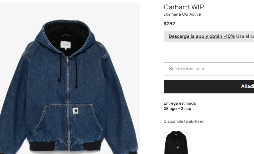 Carhartt WIP Dark Denim OG Active Jacket (M)