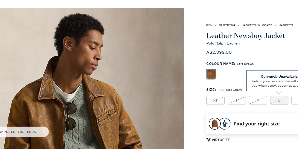 2000 Vintage Polo Ralph Lauren Distressed Leather Harrington (L/XL)