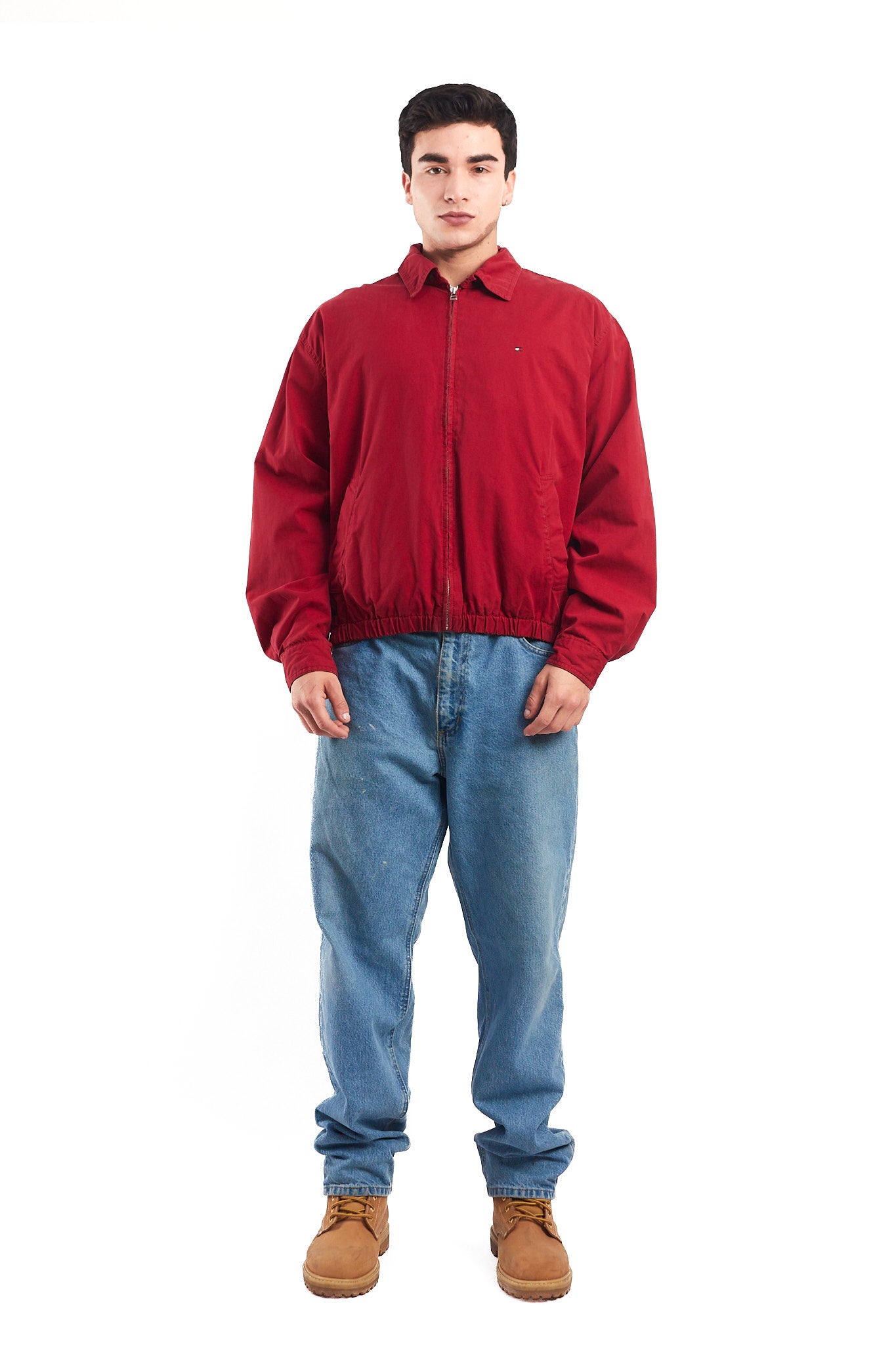 2000 Tommy Hilfiger Crimson Red Harrington Jacket (M/L)