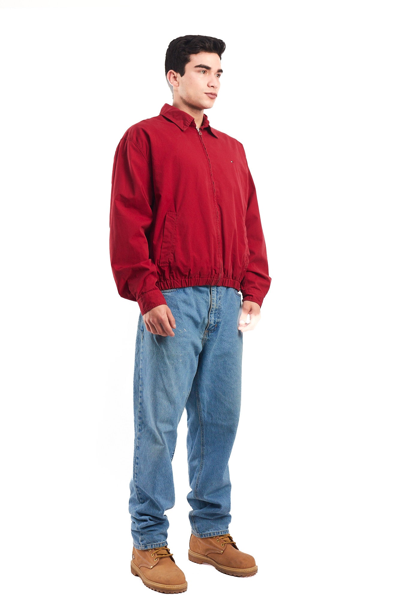 2000 Tommy Hilfiger Crimson Red Harrington Jacket (M/L)