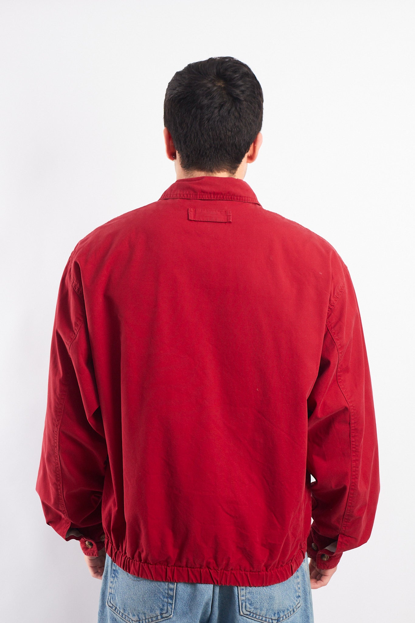 2000 Tommy Hilfiger Crimson Red Harrington Jacket (M/L)