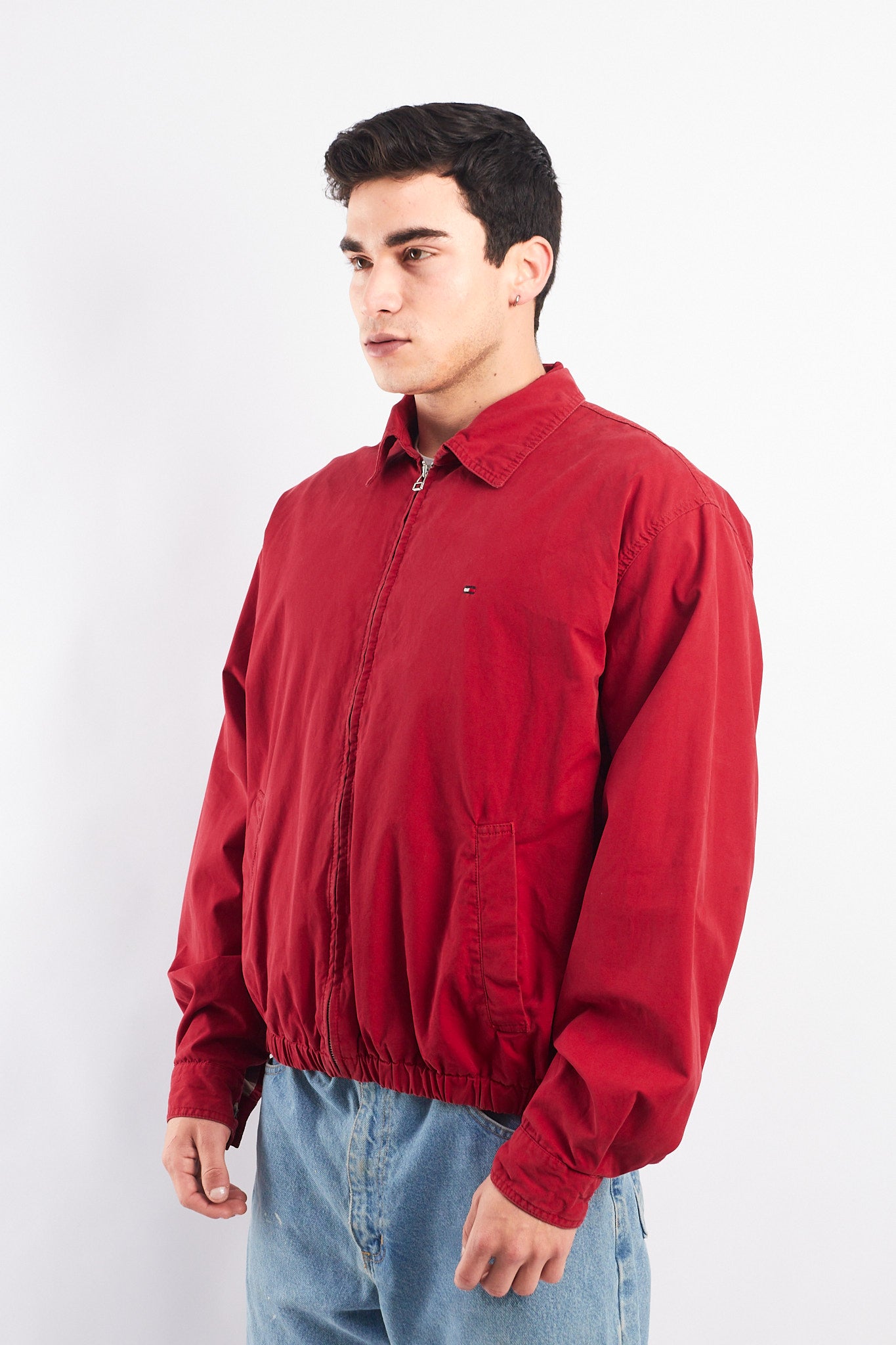 2000 Tommy Hilfiger Crimson Red Harrington Jacket (M/L)