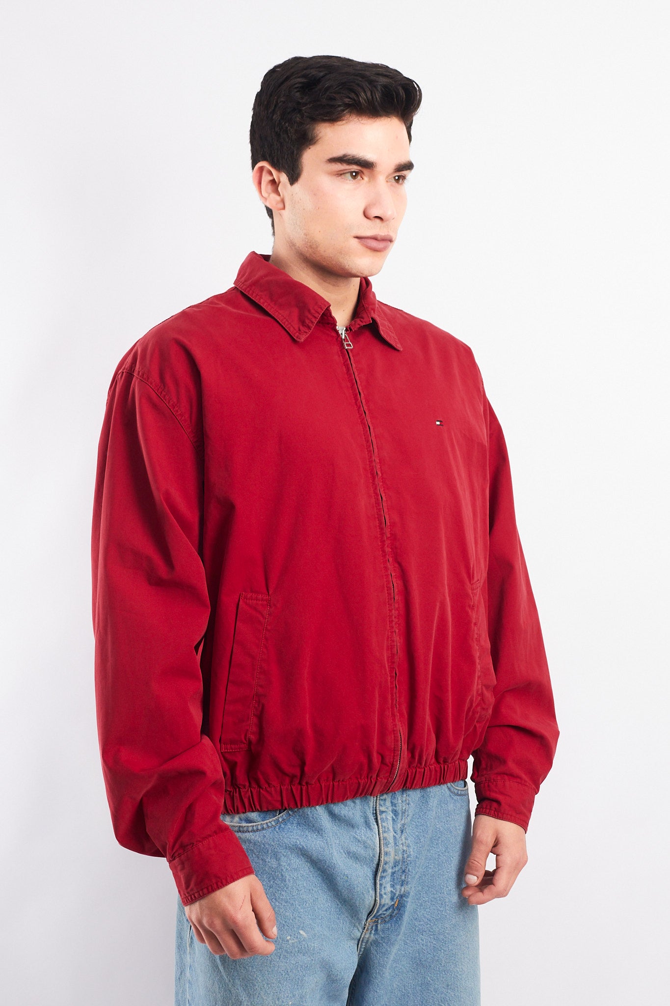 2000 Tommy Hilfiger Crimson Red Harrington Jacket (M/L)