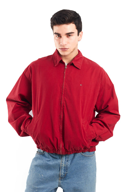 2000 Tommy Hilfiger Crimson Red Harrington Jacket (M/L)