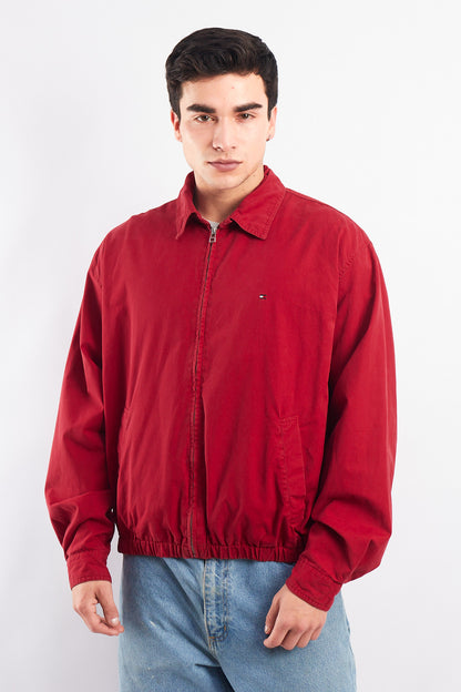 2000 Tommy Hilfiger Crimson Red Harrington Jacket (M/L)