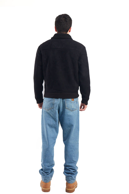 2000 Tommy Hilfiger Faux Fur A-2 Flight Jacket (M)