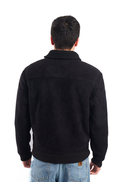 2000 Tommy Hilfiger Faux Fur A-2 Flight Jacket (M)